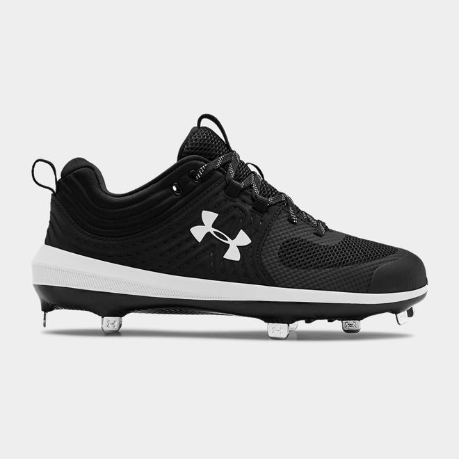 Under Armour Glyde ST - Damske Softball Obuv - Čierne/Biele